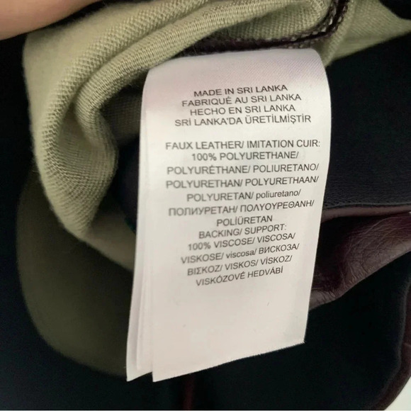 NWT Lauren Ralph Lauren Faux Leather Leggings Cropped 4 - Picture 5 of 12